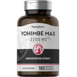 Super Yohimbe Max 2200 180 Capsules Piping Rock