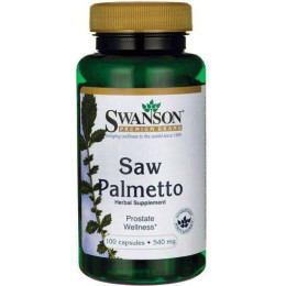 Saw Palmetto 540 mg 100 Caps Swanson