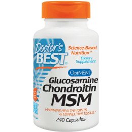 Глюкозамін Хондроїтин і МСМ Doctor's Best Glucosamine Chondroitin MSM, 240 Capsules Doctor's s Best