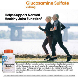 Глюкозамин Doctor’s Best Glucosamine Sulfate 750 mg 180 Capsules Doctor's Best