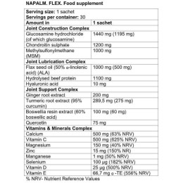 Napalm Flex 30 packs Fitness Authority Nutrition