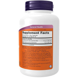 Глюкозамін і МСМ Now Vegetarian Glucosamine & MSM 500 / 500 / 120 Vcaps Now Foods