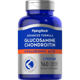 Хондропротектор Piping Rock Advanced Glucosamine Chondroitin Hyaluronic Acid, 160 Coated Caplets Piping Rock