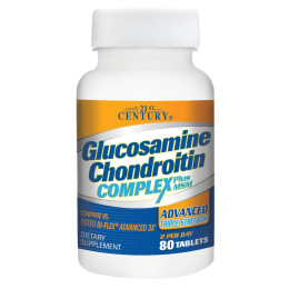 Glucosamine Chondroitin Complex Plus MSM Advanced Triple Strength 80 Tablets 21st Century