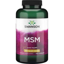 Метилсульфонилметан Swanson MSM 500 mg 250 Caps Swanson