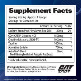 Креатин GAT Creatine HCI + Ultra Performance Matrix, 180 g (Pink Lemonade) German American Technologies