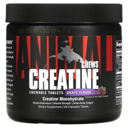 Креатин Universal Nutrition Animal Creatine Chews 120 chew tabs (Grape) Universal