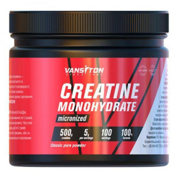 Креатин моногидрат Vansiton Creatine Monohydrate 500 g Vansiton