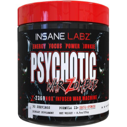 Передтренувальний комплекс Insane Labz Psychotic War Zombie 251 g (Fruit Punch) Insane labz