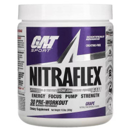 Предтренировочный комплекс GAT Nitraflex 309g (Grape) German American Technologies