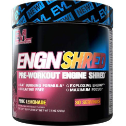 Предтренировочный комплекс EVLution Nutrition ENGN Shred Pre-Workout Shred Engine 213 g (Pink Lemonade) Evlution Nutrition