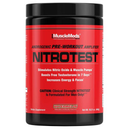 Передтренувальний комплекс MuscleMeds Nitrotest, Androgenic Pre-Workout Amplifier 468 g (Watermelon) MuscleMeds