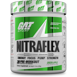 Передтренувальний комплекс GAT Nitraflex 285 g (Green Apple) German American Technologies