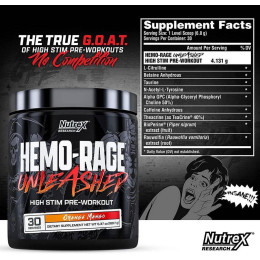 Предтренировочный комплекс Nutrex Hemo Rage Black Ultra Concentrate 220g (Orange-Mango) Nutrex