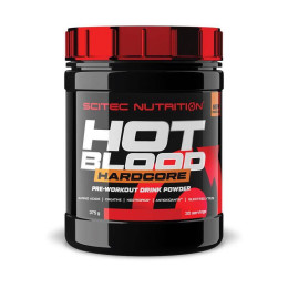 Предтренировочный комплекс Scitec Nutrition Hot Blood Hardcore 375 g (Tropical punch) Scitec Nutrition