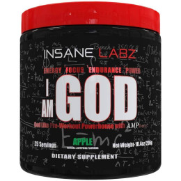 Предтренировочный комплекс Insane labz I am God 296g (Apple) Insane labz