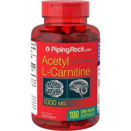 Acetyl L-Carnitine 1000 mg 100 Capsules Piping Rock