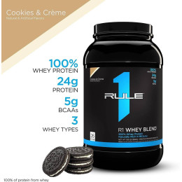 Протеїн Rule 1 R1 Whey Blend 905g (Cookies and cream) Rule 1