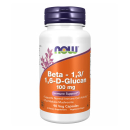 Beta-1,3/1,6-D-Glucan 100mg - 90 vcaps Now Foods