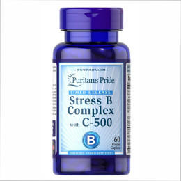 Stress Vitamin B-Complex with Vitamin C-500 Timed Release - 60 caps Puritans Pride