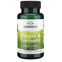 Корень куркумы, асаи и имбирь Swanson Turmeric Acai Ginger 3-IN-1 60 Caps Swanson