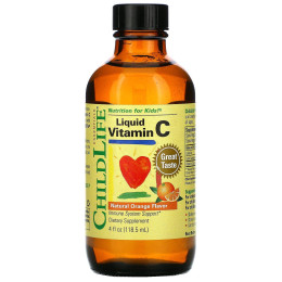 Витамин C с апельсиновым вкусом ChildLife (Liquid Vitamin C Natural Orange) 118,5 мл