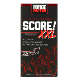 Формула для улучшение здоровья для мужчин, Score! XXL, Male Enhancement, Force Factor, 30 таблеток