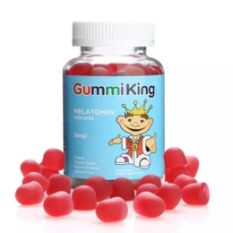 Мелатонин для детей вкус клубники GummiKing (Melatonin) 60 жевательных конфет