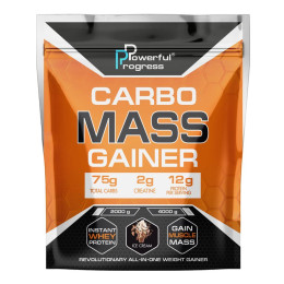 Гейнер вкус мороженое Крем-брюле Powerful Progress (Сarbo Mass Gainer) 2 кг