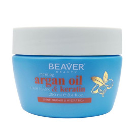 Восстанавливающая маска для волос с Аргановым маслом и кератином Beaver (Repairing Argan Oil Hair Mask & Keratin) 250 мл