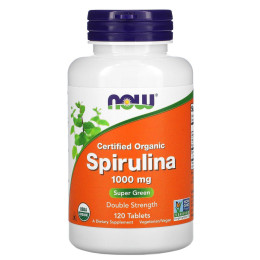 Спирулина Now Foods (Spirulina) 1000 мг 120 таблеток