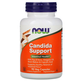 Кандида Now Foods (Candida Support) 90 вегетарианских капсул