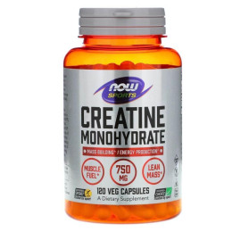 Креатин NOW Foods Creatine Monohydrate 750 mg 120 caps Now Foods