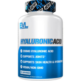 Гиалуроновая кислота Evlution Nutrition Hyaluronic Acid 200 mg 30 Veggie Capsules Evlution Nutrition