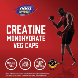 Креатин NOW Foods Creatine Monohydrate 750 mg 120 caps Now Foods