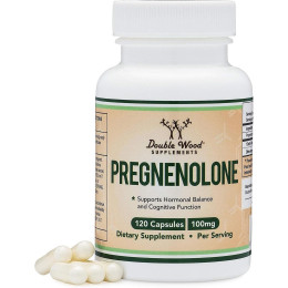 Прегненолон Double Wood Pregnenolone 100 mg, 120 caps