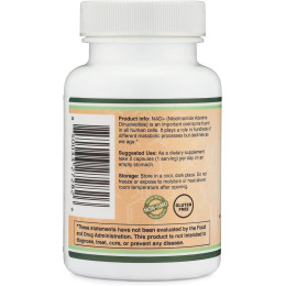 NAD+ (нікотинамід аденін динуклеотид) Double Wood NAD+ (Nicotinamide Adenine Dinucleotide) 500 mg, 60 capsules