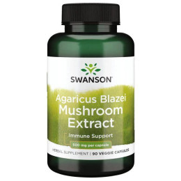 Екстракт гриба агарика бразильського Swanson Agaricus Blazei Mushroom Extract 500mg 90Caps Swanson