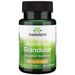 Підтримка надниркових залоз Swanson Adrenal Glandular, 350 mg, 60 Capsules Swanson