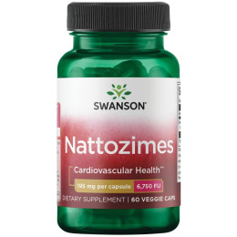 Натуральная добавка Swanson Nattozimes, 195 mg (6,750 FU), 60 Veggie Caps Swanson