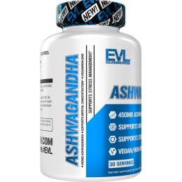 Экстракт ашваганды Evlution Nutrition Ashwagandha 450 mg 30 Veggie Capsules Evlution Nutrition