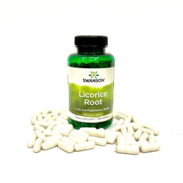 Корень солодки Swanson Licorice Root 450 mg 100 caps Swanson