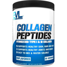 Collagen Peptides, Hydrolyzed Type I & III Collagen, Unflavored 330 g Evlution Nutrition