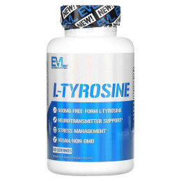 L-Tyrosine, 500 mg, 60 Veggie Capsules Evlution Nutrition