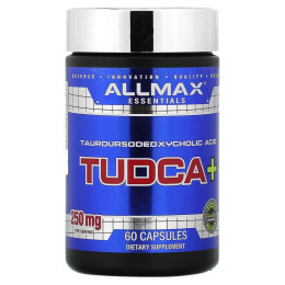 Таурурсодезоксіхолева кислота AllMax Nutrition Tudca+ 250 mg 60 Capsules AllMax Nutrition