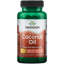 Кокосова олія Swanson Coconut Oil 1000mg 60 soft Swanson