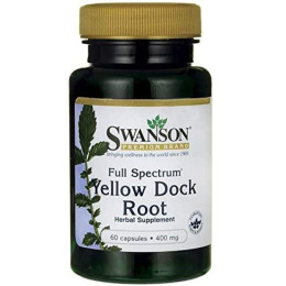 Full Spectrum Yellow Dock Root 400 mg 60 Caps Swanson