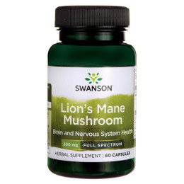 Їжовик гребінчастий Swanson Lions Mane Mushroom 60 caps Swanson