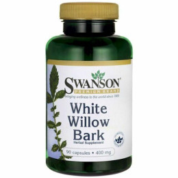 Кора белой ивы Swanson White Willow Bark 400 mg 90 Caps Swanson