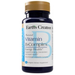 Витамины группы В Vitamin B Complex 60 soft Earth's Creation